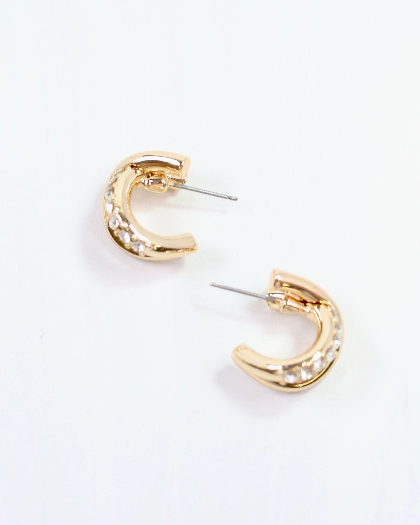 Coleridge Criss Cross Hoop Earring Gold