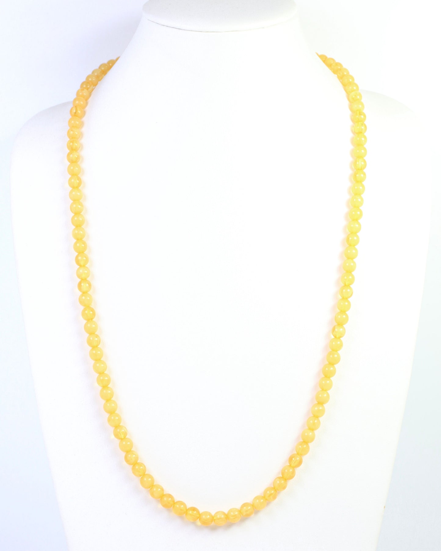 McEwen Long Beaded Necklace Mustard