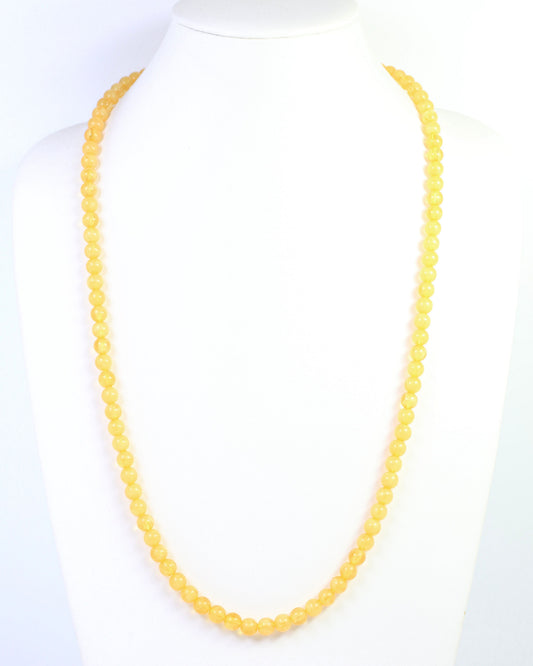 McEwen Long Beaded Necklace Mustard