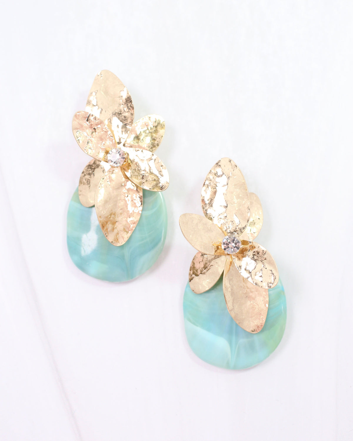 Renata Flower Stud Earring Mint
