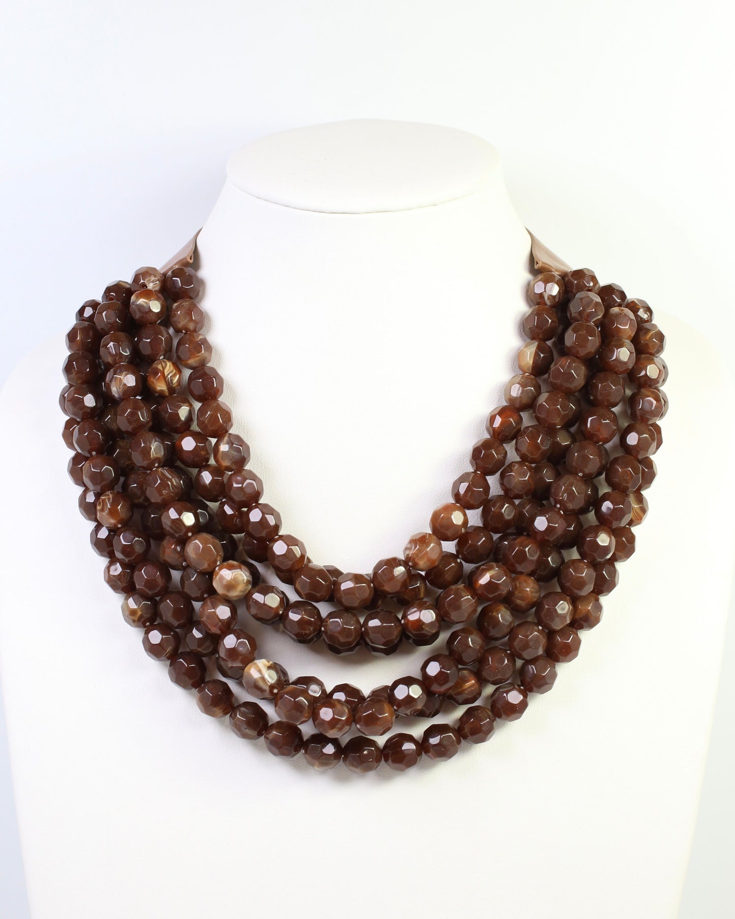 Cadence Multi Layered Beaded Necklace Tortoise