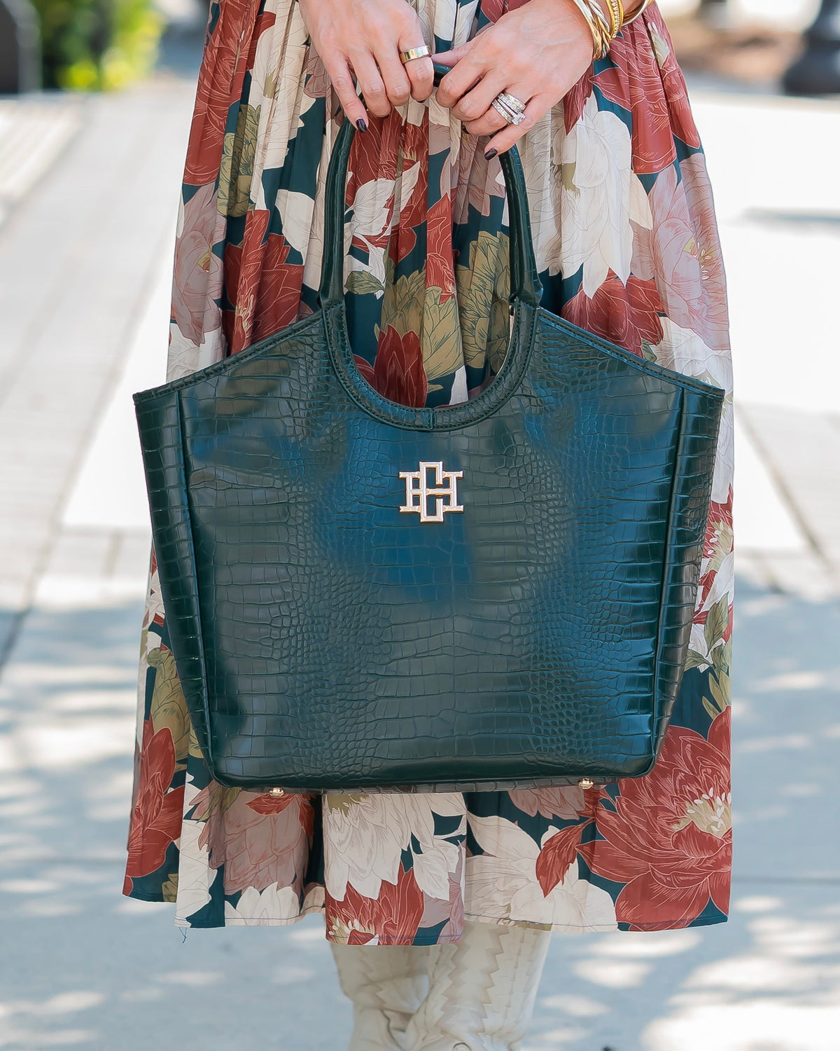 Bellamy Tote Hunter Green EC