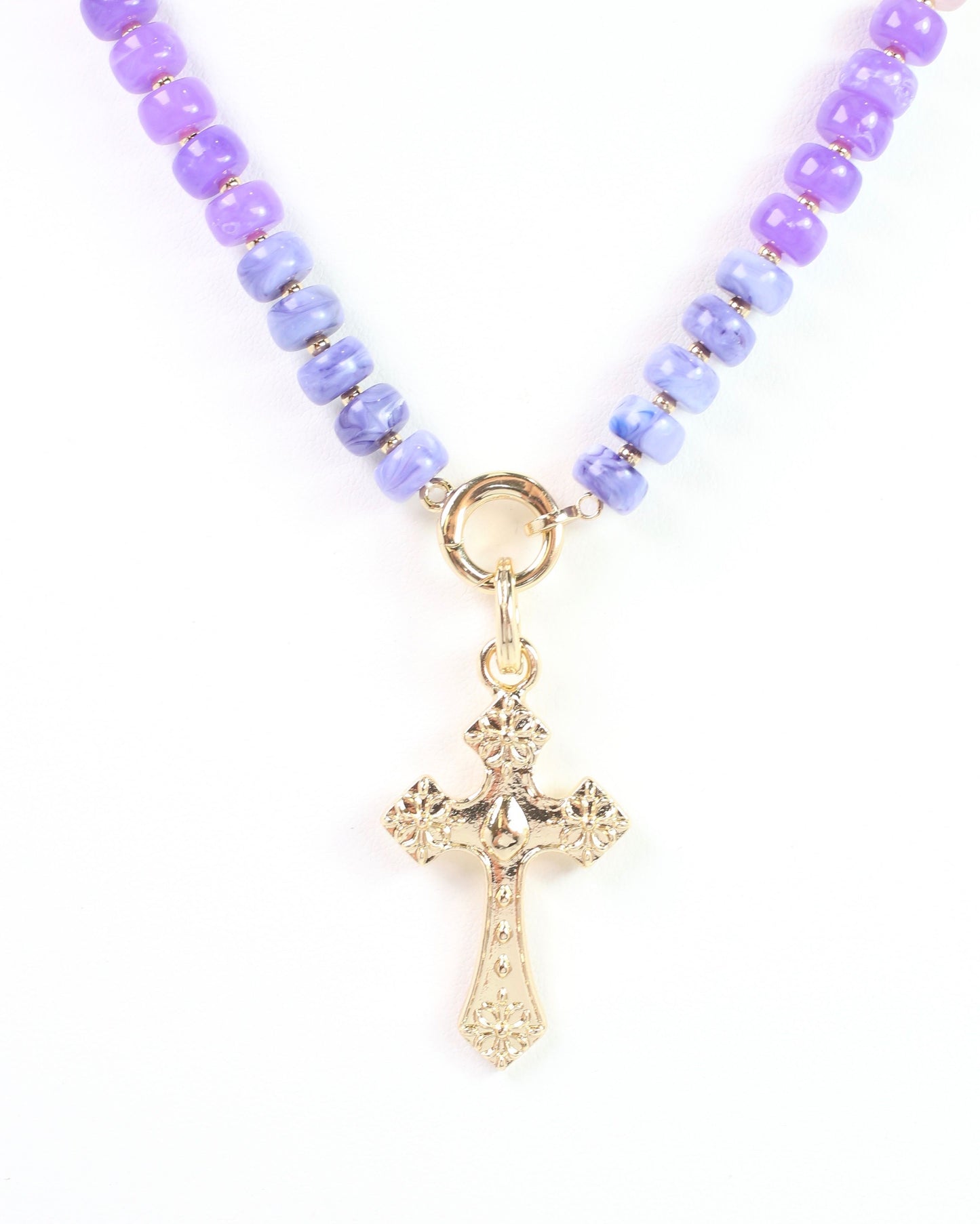 Clarissa Cross Charm Gold