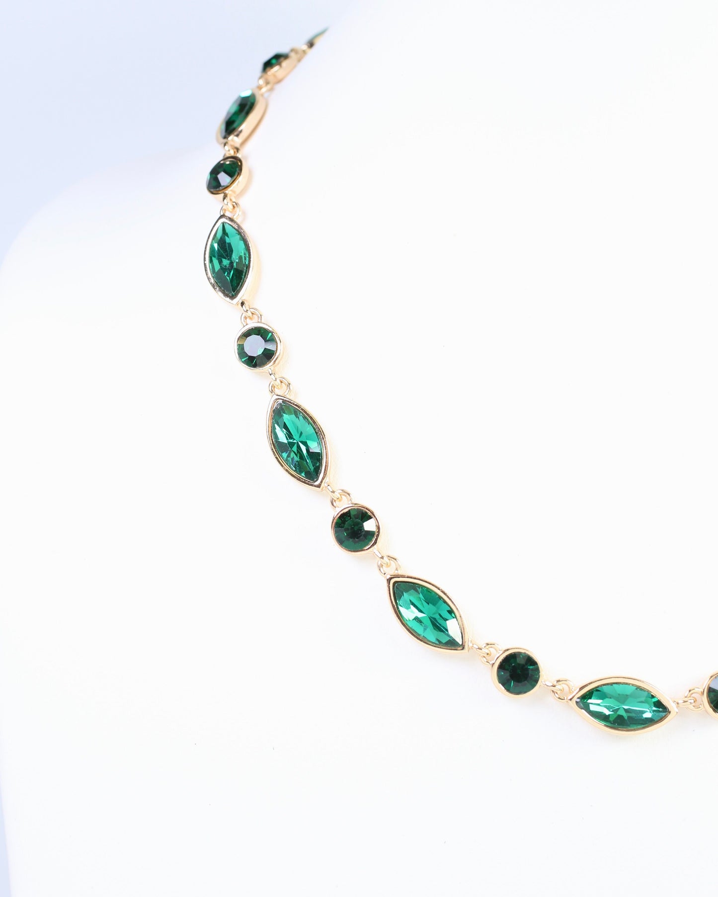 Harding Crystal Necklace Emerald