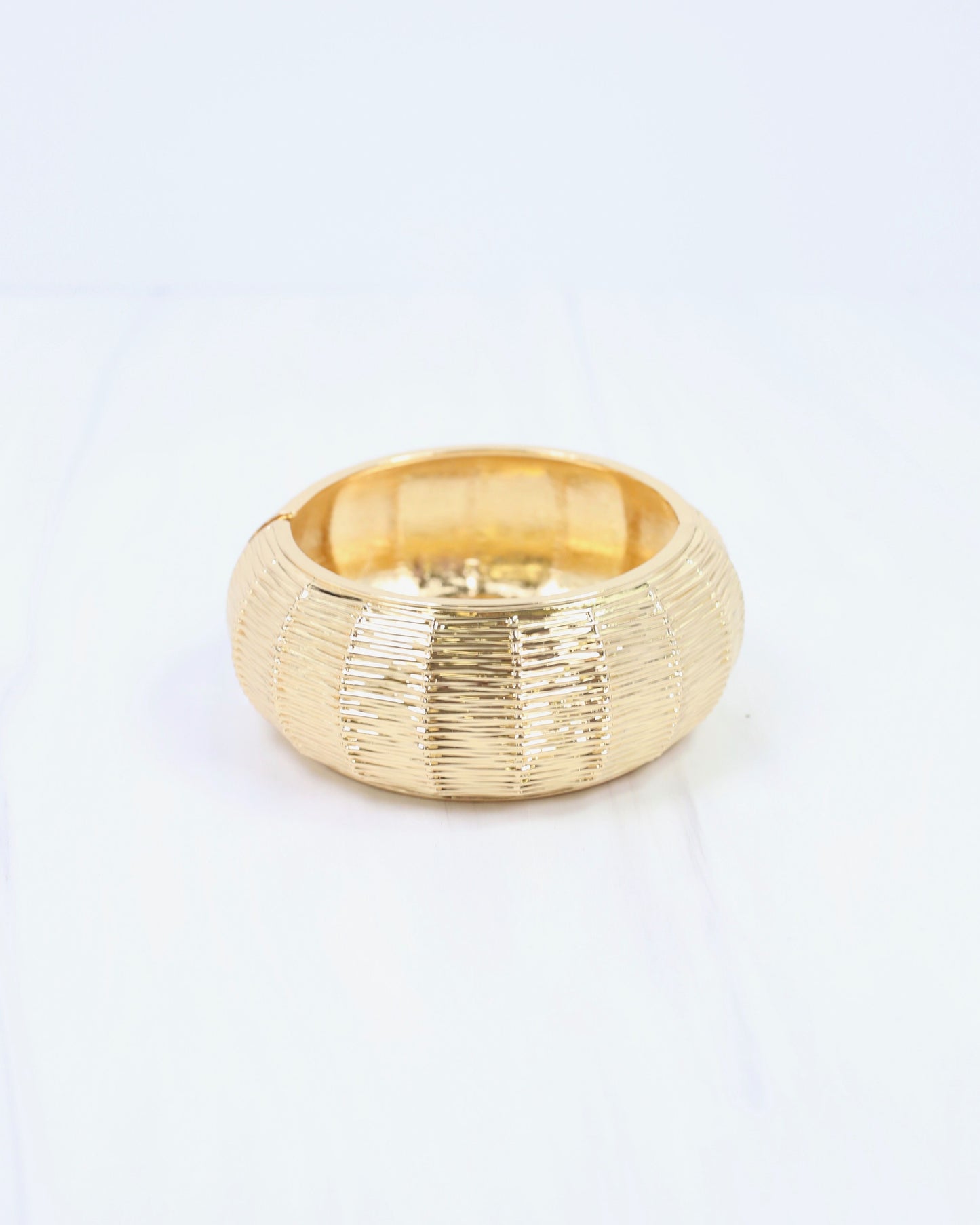 Coney Island Woven Hinged Bracelet Gold