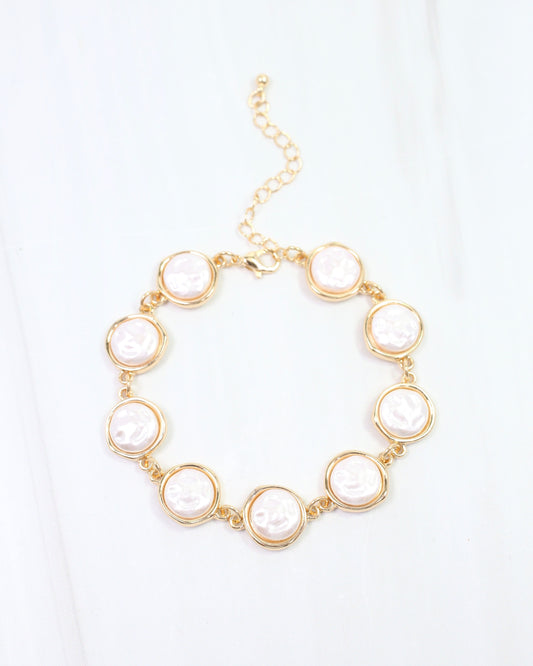 Elko Pearl Bracelet Gold