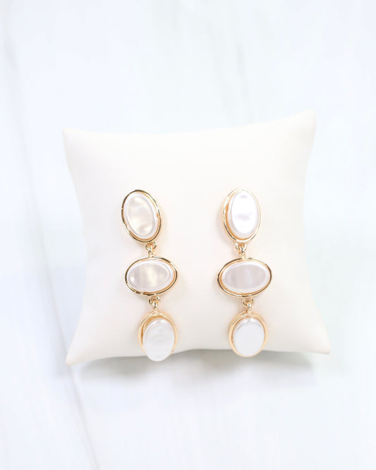 Albury Pearl Dangle Earring Gold
