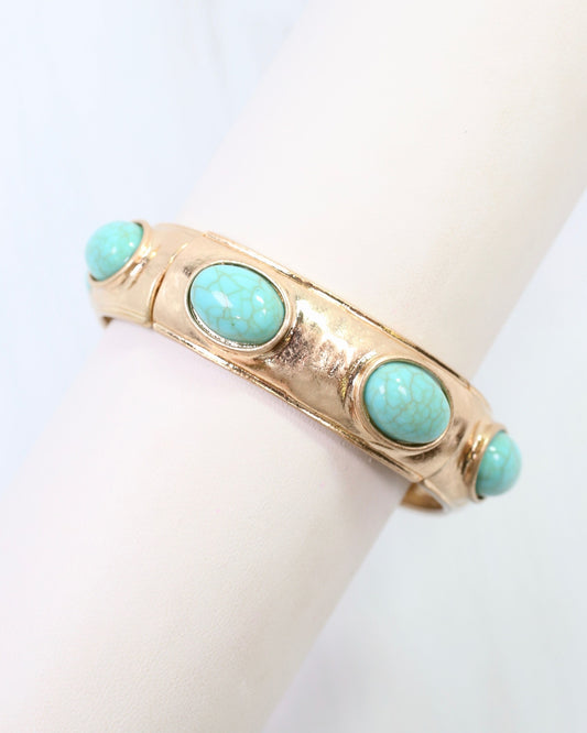 Hallie Stretch Bracelet Turquoise