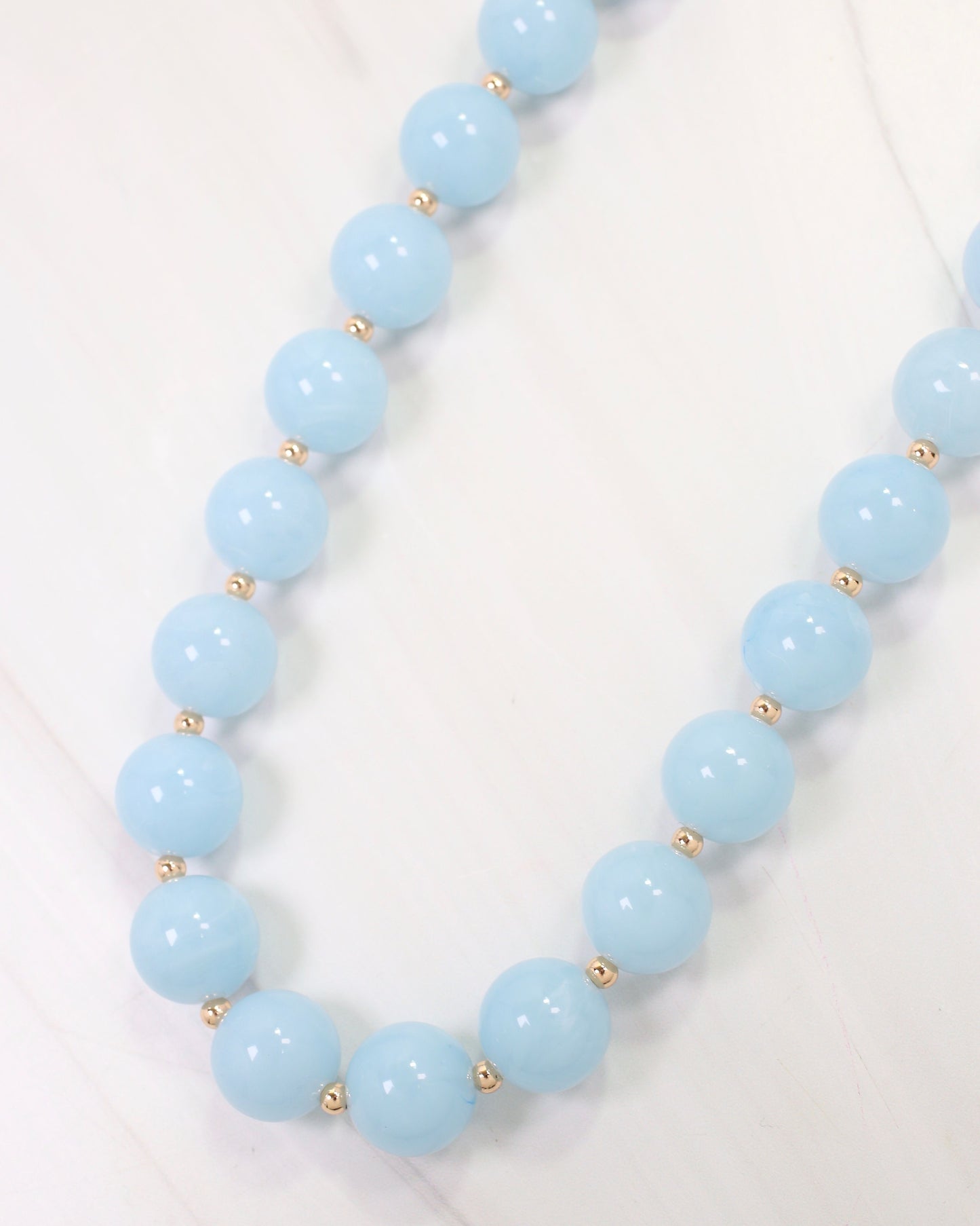 Hagerstown Beaded Necklace Light Blue