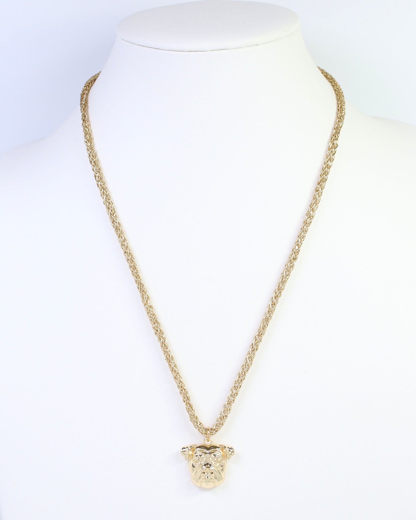 Corie Cord Necklace Dog Gold