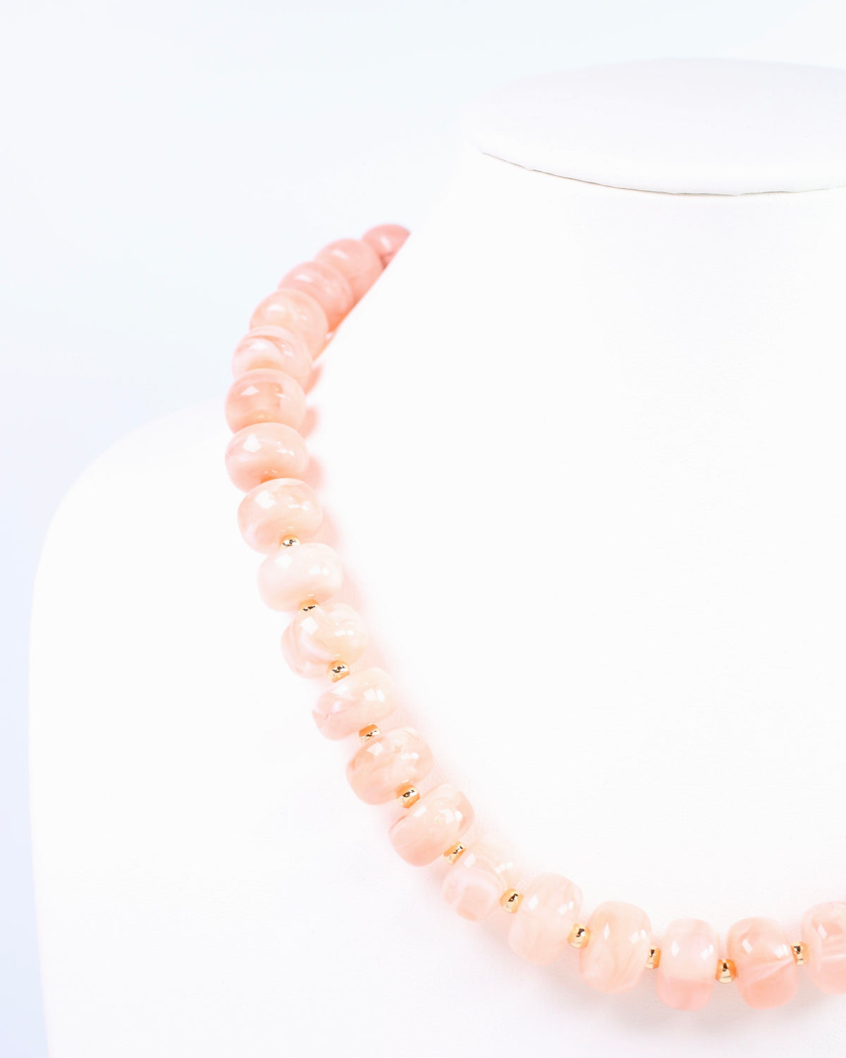 Tanner Beaded Necklace Pink