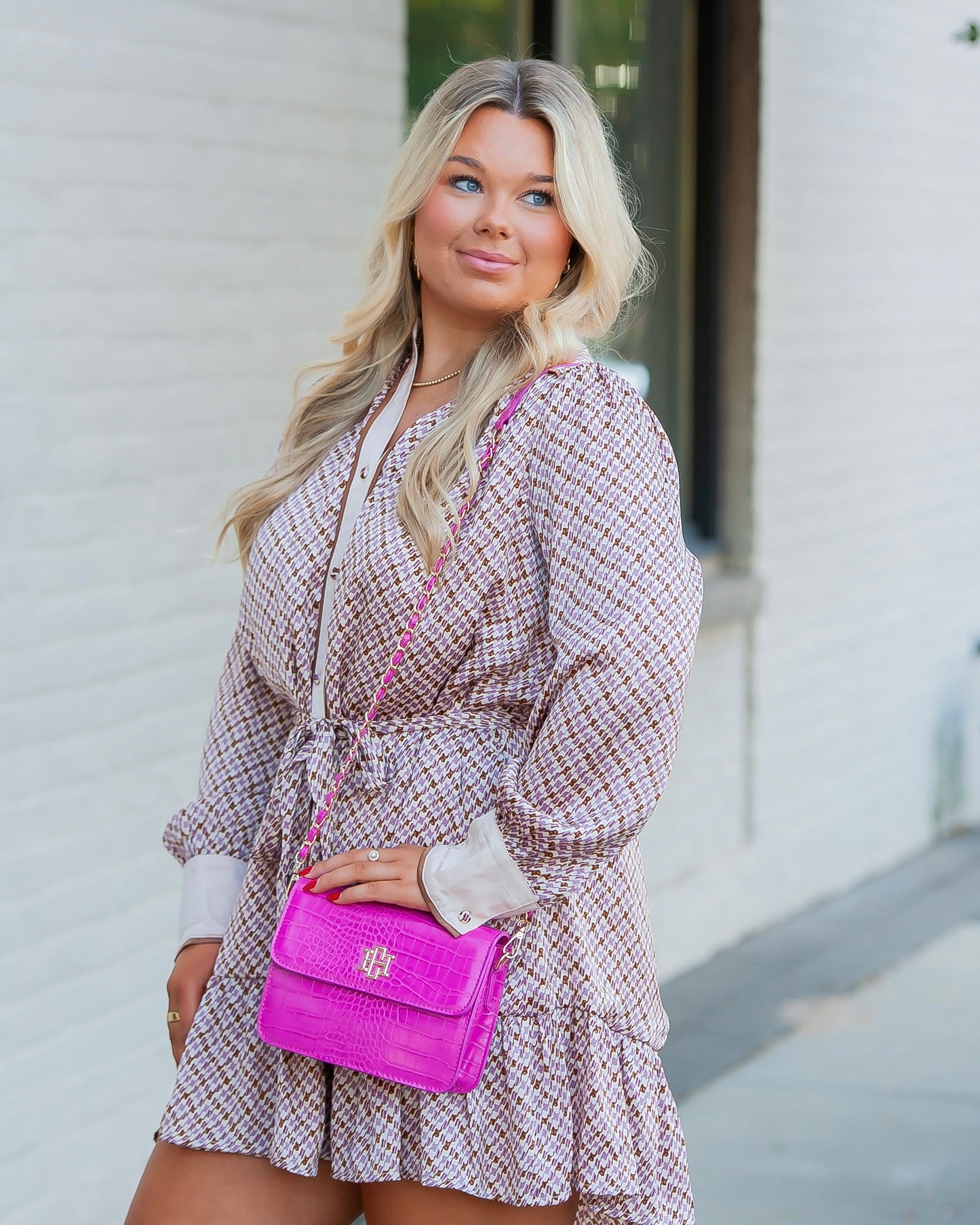 Evelyn Crossbody Hot Pink EC