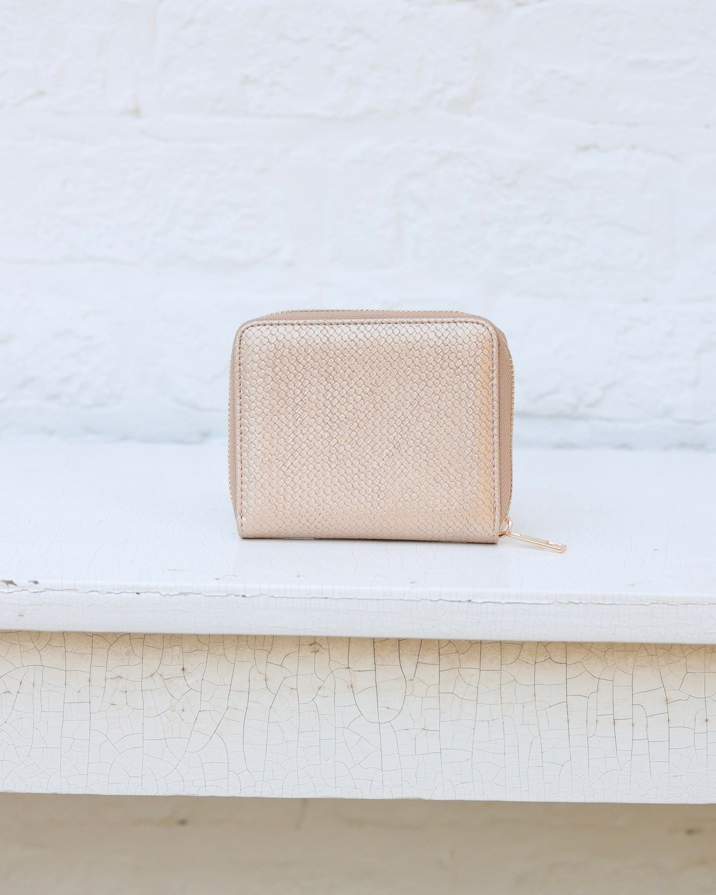 Blakely Wallet Woven Gold