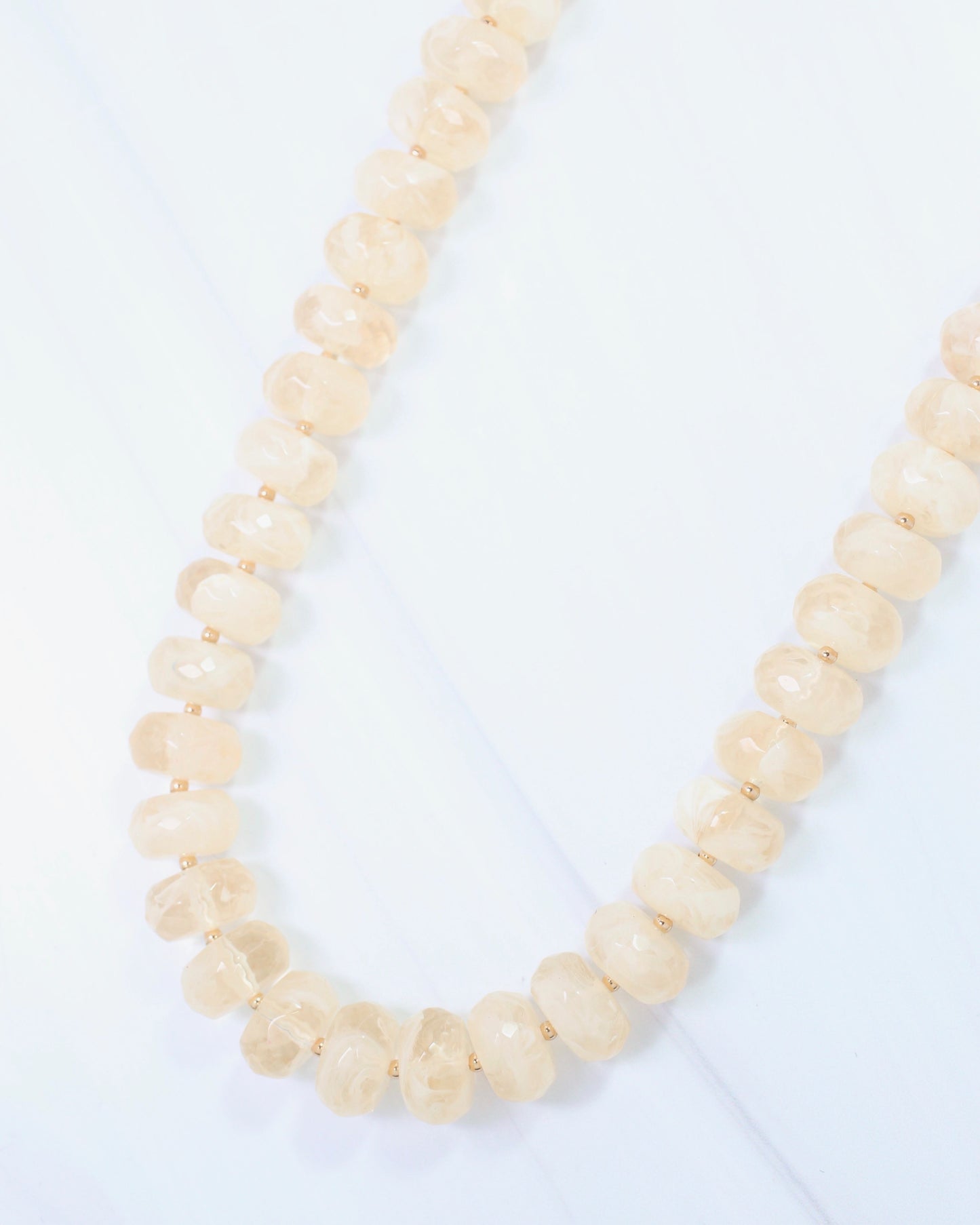 Mansfield Beaded Necklace Ivory