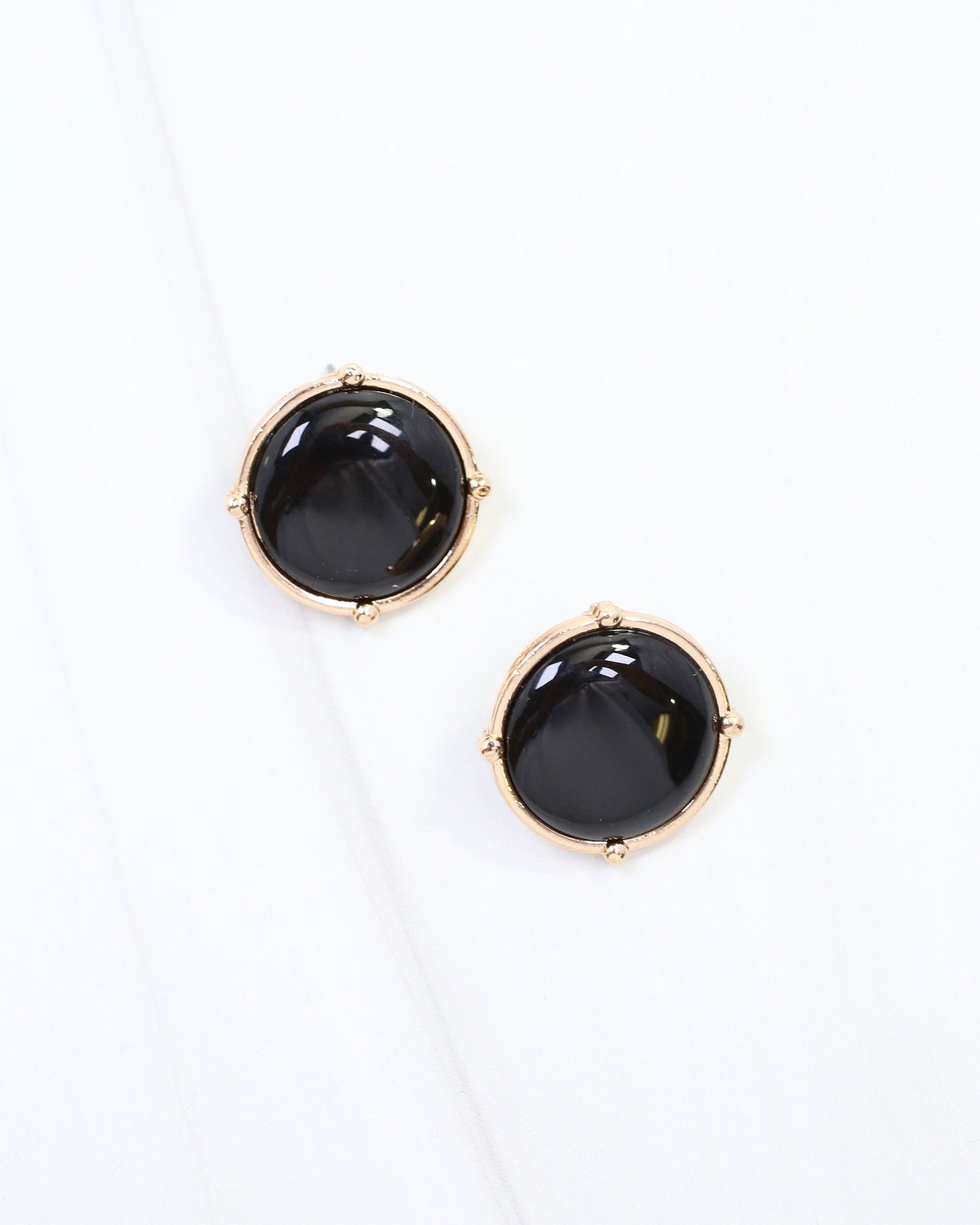 McKinley Stud Earring Black