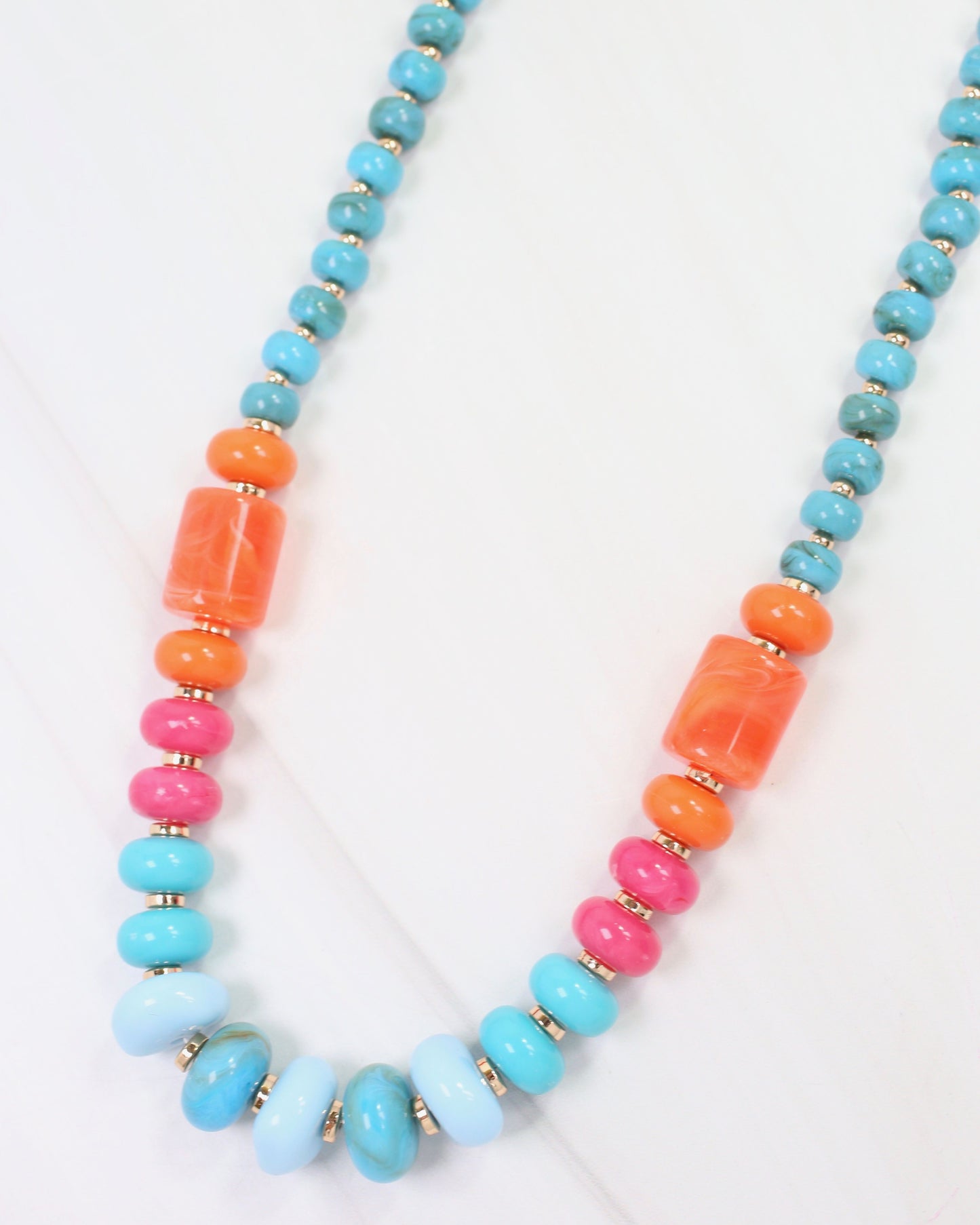 Andria Beaded Necklace Multi