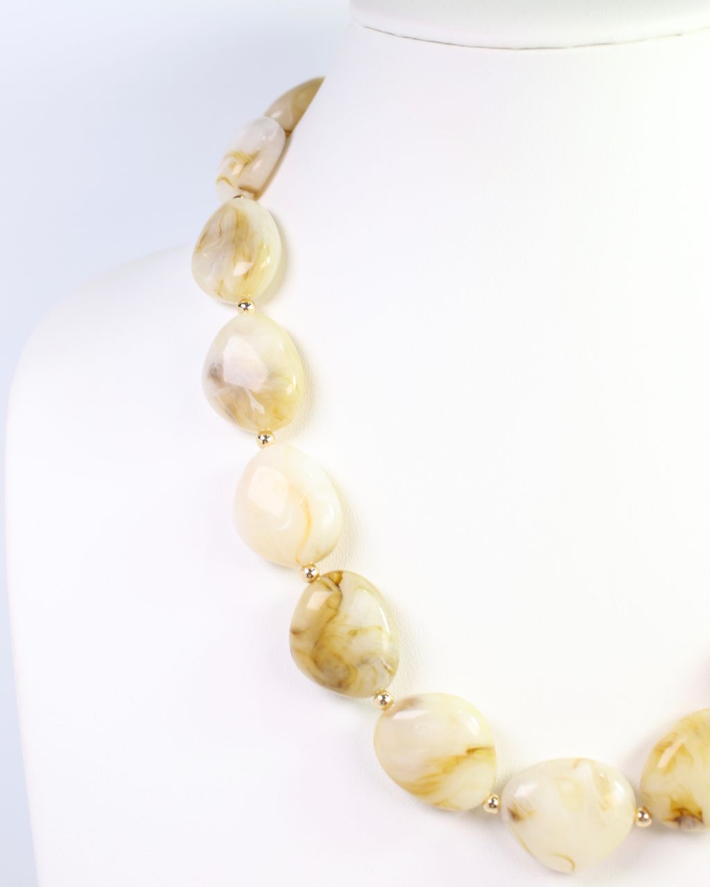 Gardiner Stone Beaded Necklace Natural