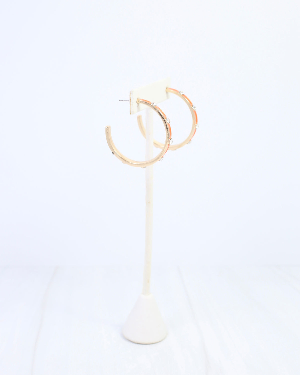 Bramwell Enamel Hoop Earring Orange