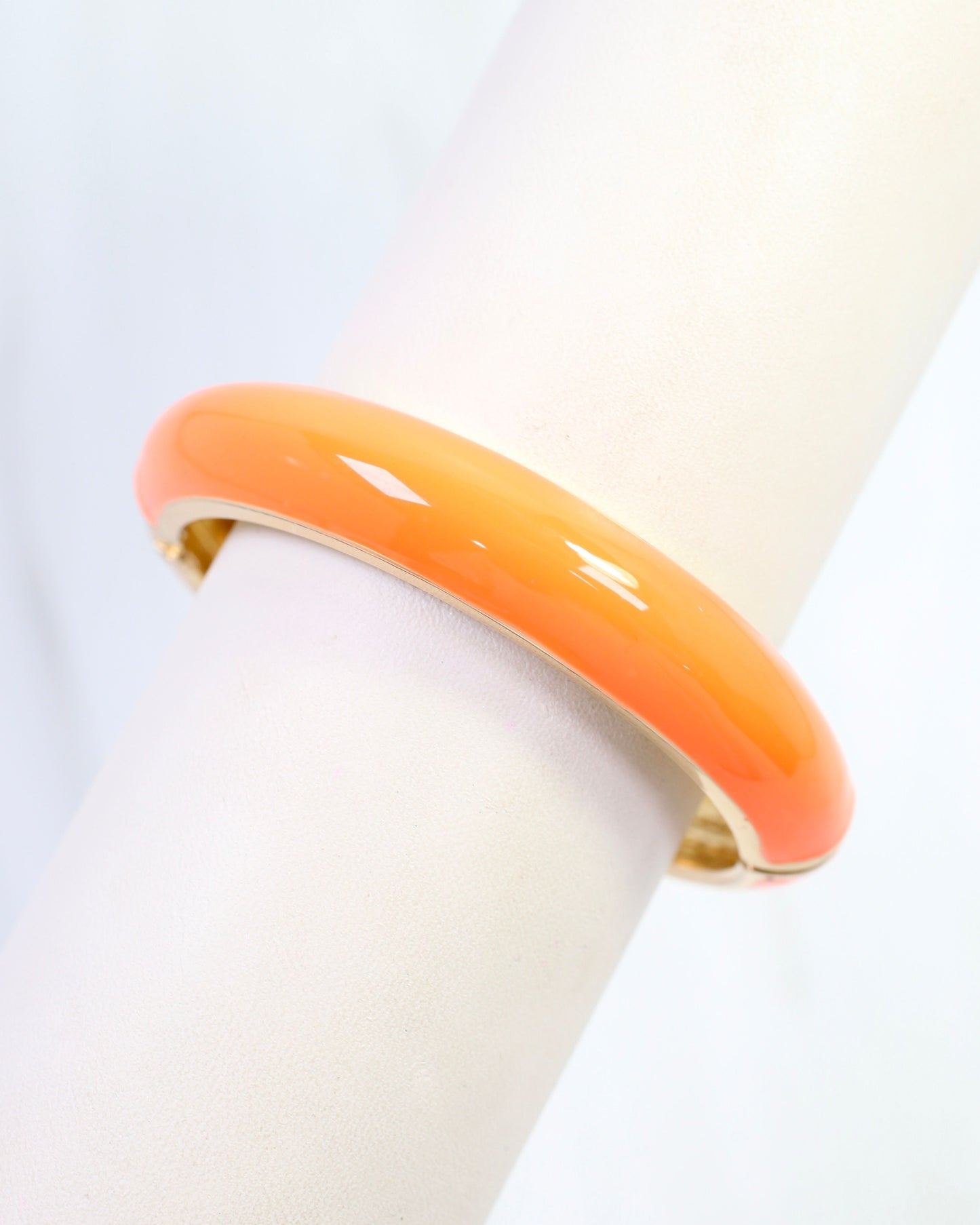 Jana Hinged Bangle Bracelet Orange