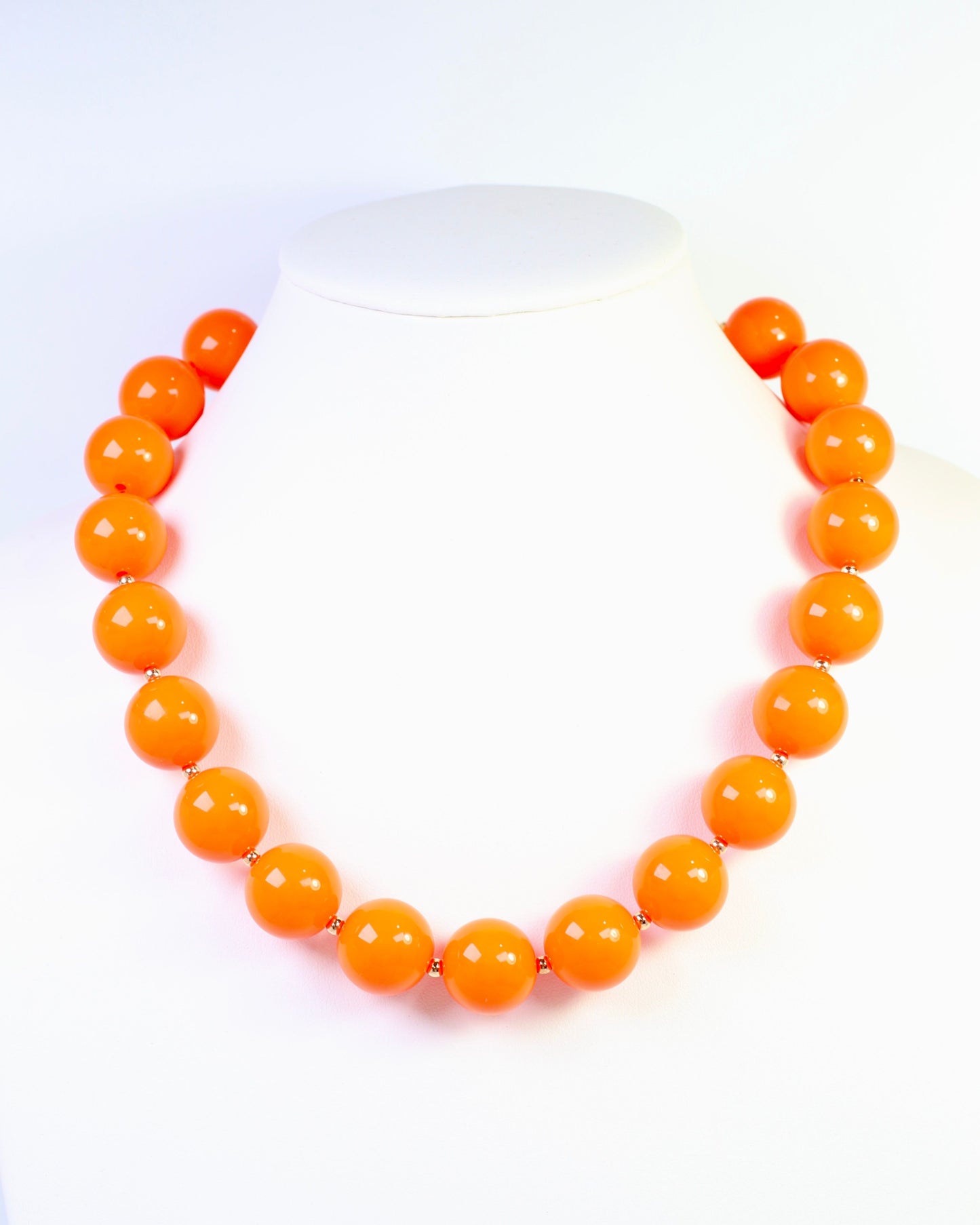 Megan Beaded Necklace Orange