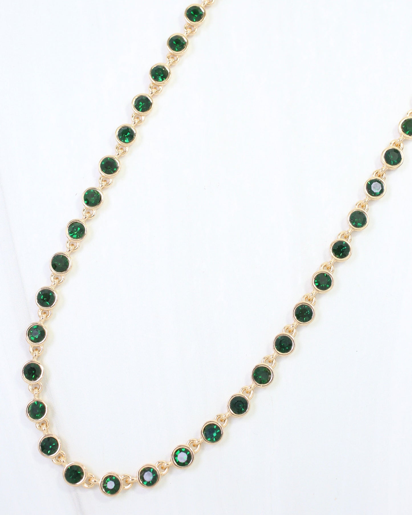 Castile Crystal Necklace Emerald
