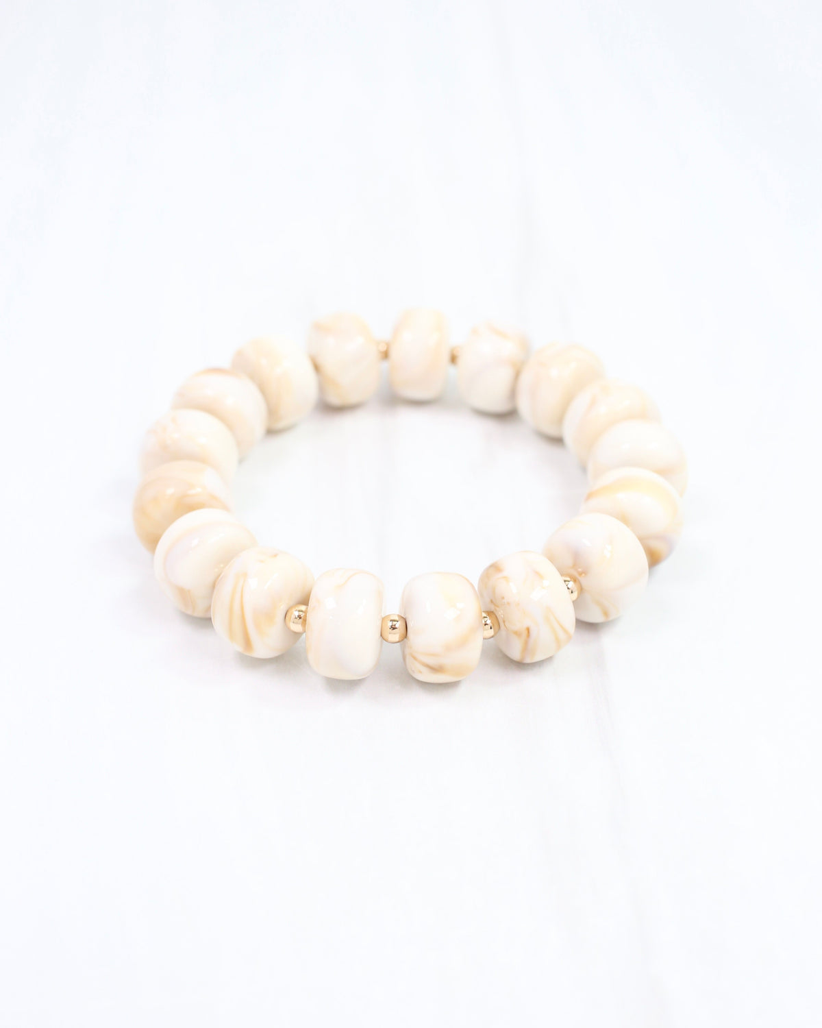 Tanner Beaded Bracelet Ivory