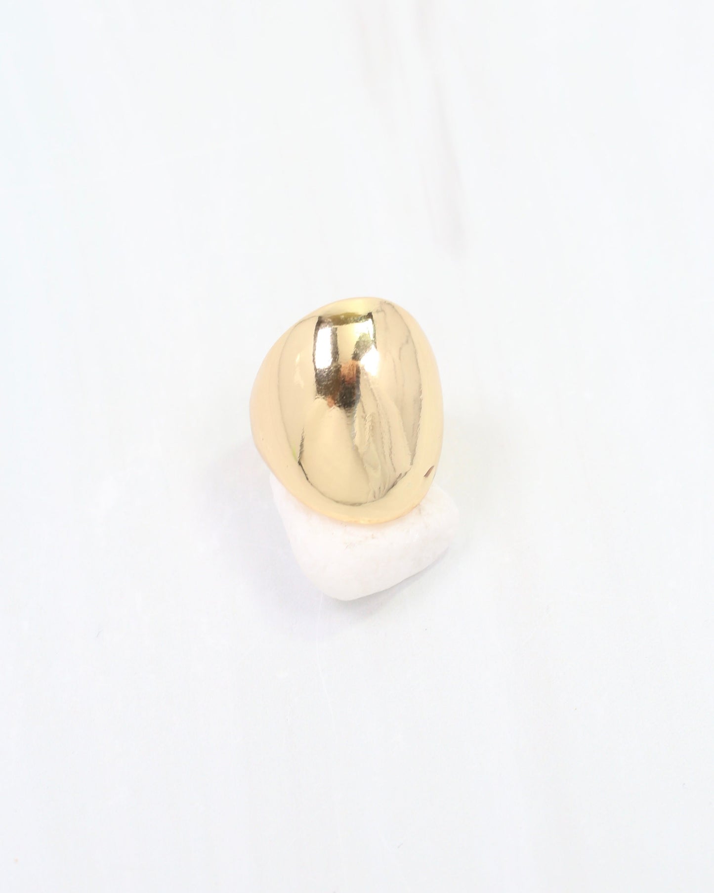 Ancona Adjustable Oval Ring WR Gold