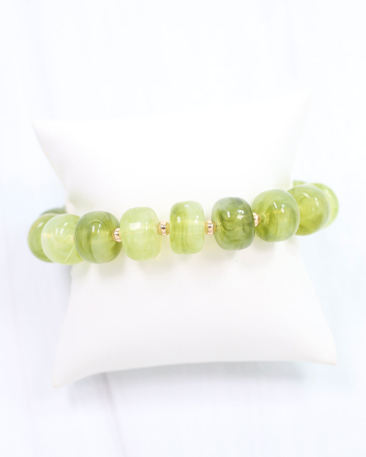 Tanner Beaded Bracelet Olive
