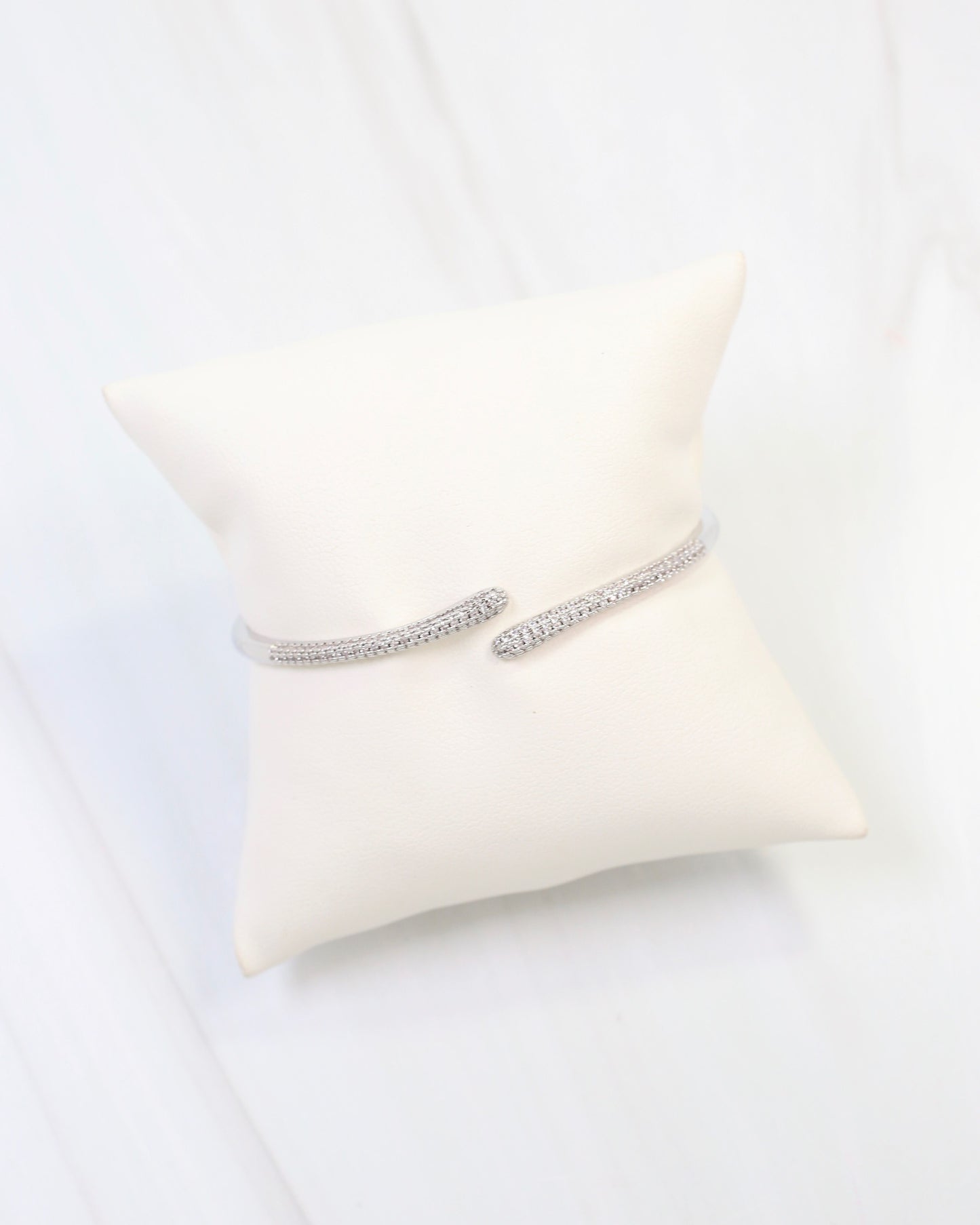 Shiprock Pave Cuff Bracelet WR Silver