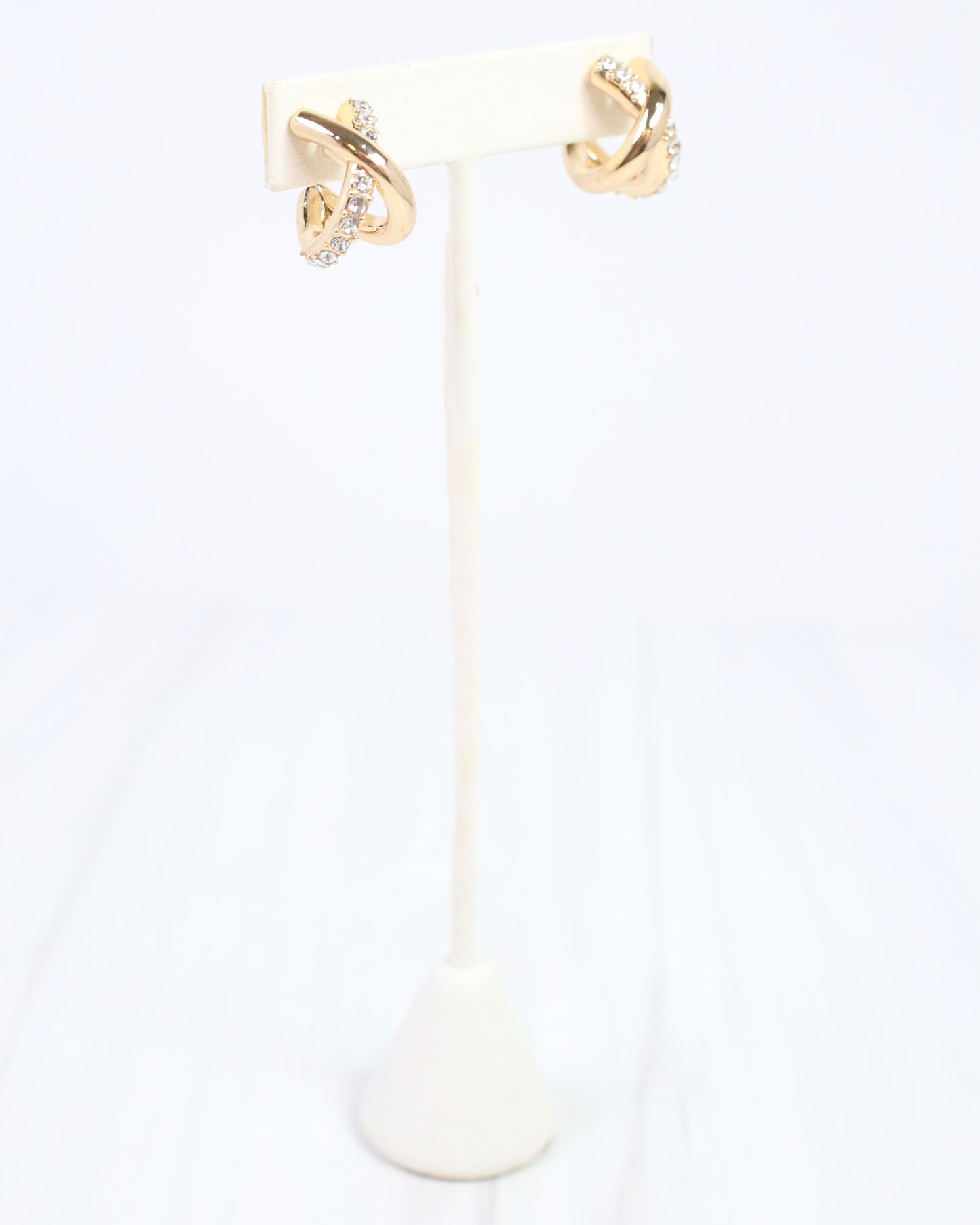 Coleridge Criss Cross Hoop Earring Gold