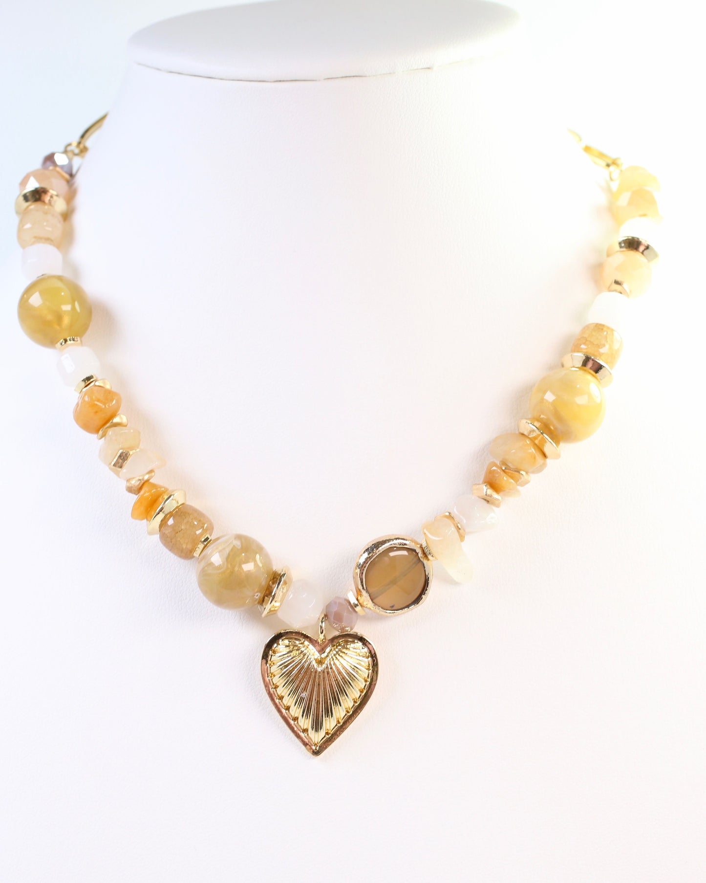 Sarasota Stone Charm Necklace Topaz