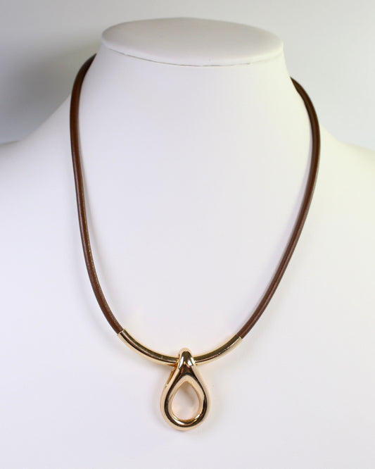 Ambar Cord Necklace Gold