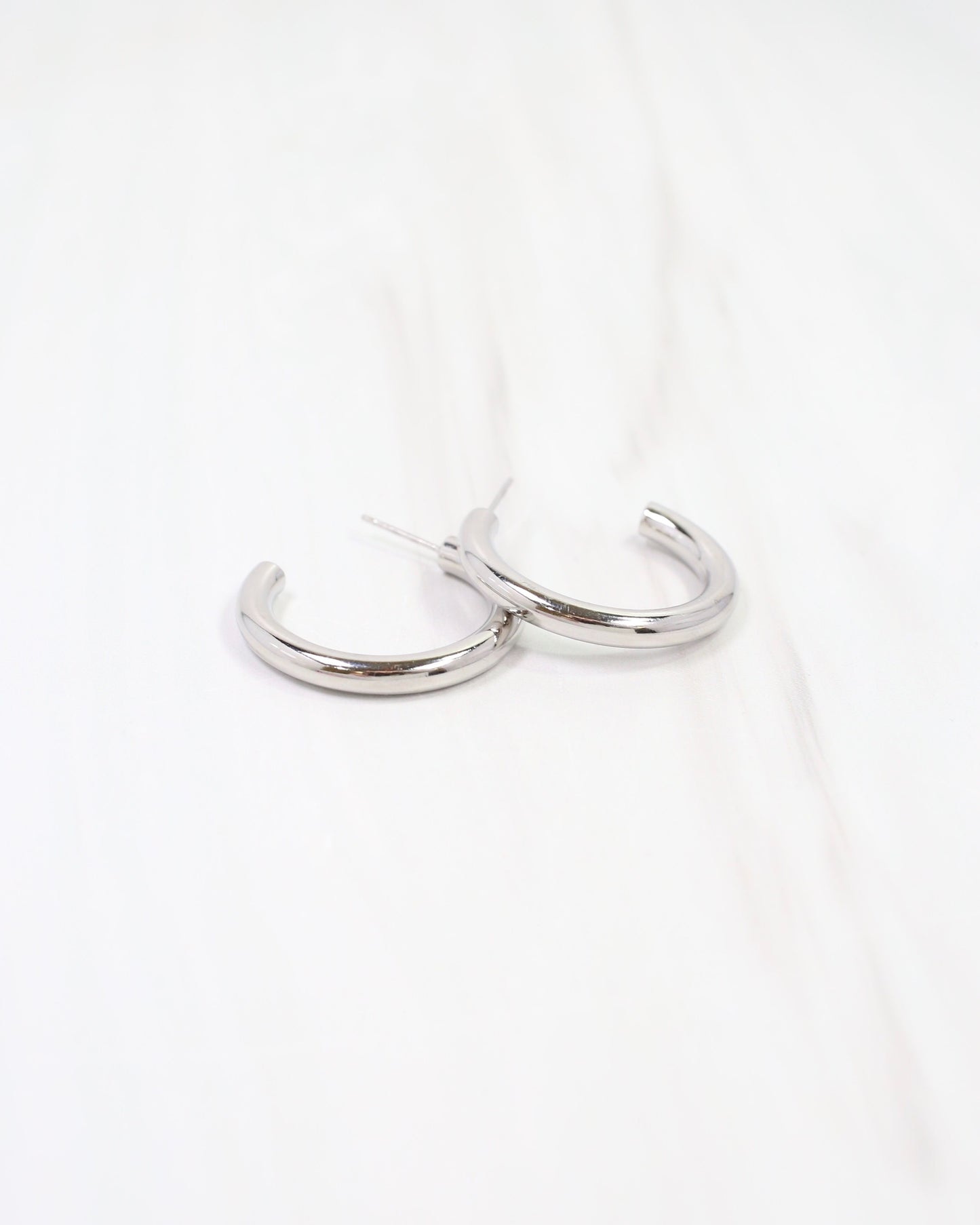 Dalles Hoop Earring WP Silver