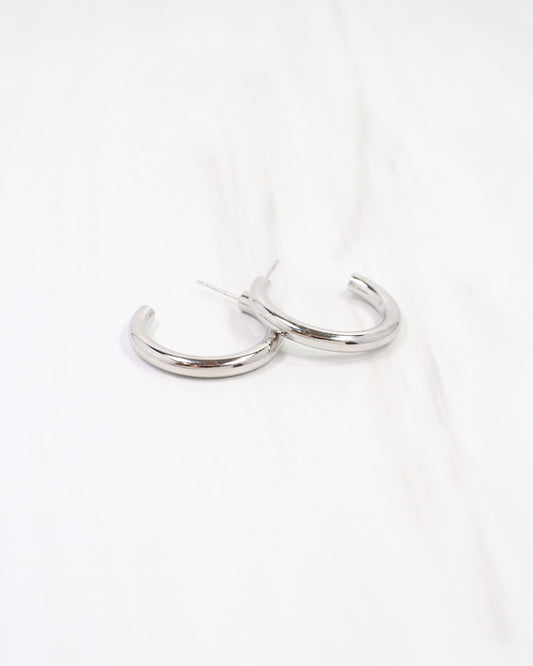 Dalles Hoop Earring WP Silver