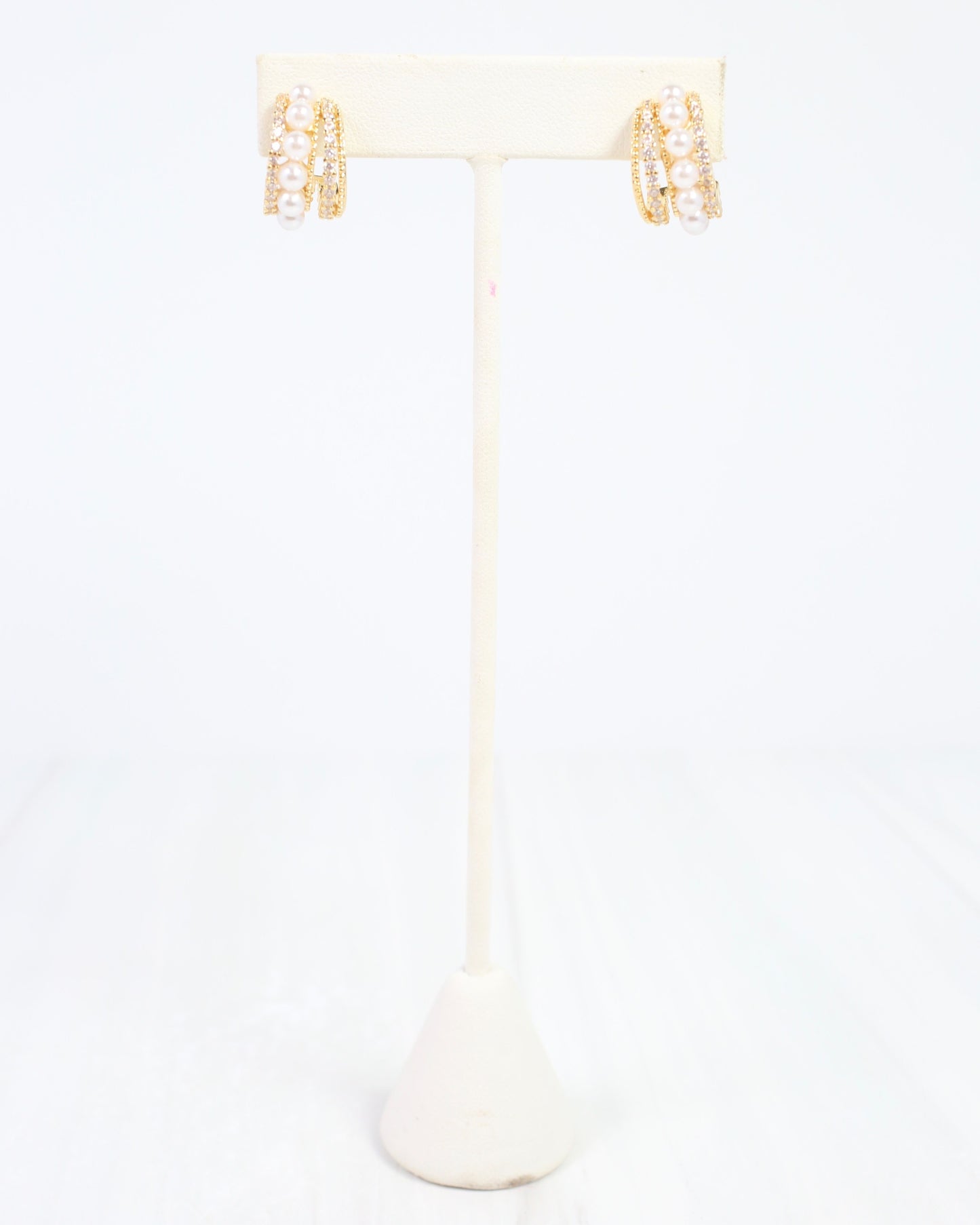 Peterson Pearl Layered Hoop Earring Gold