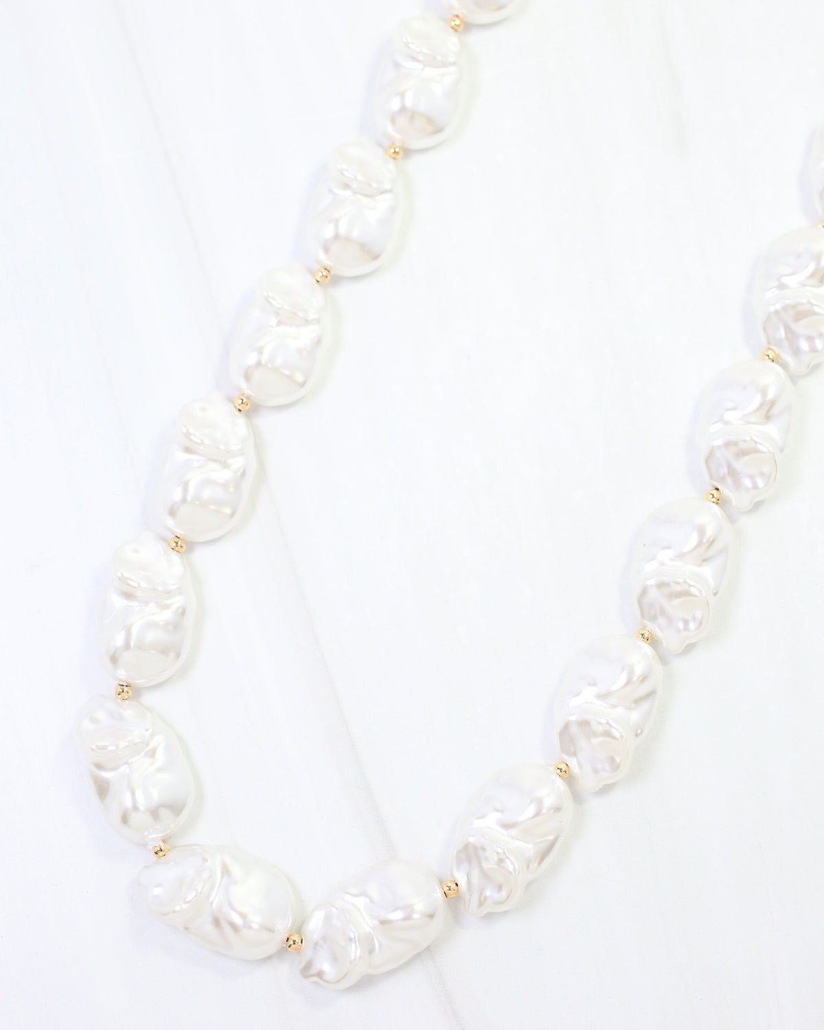 Paulina Pearl Necklace Cream