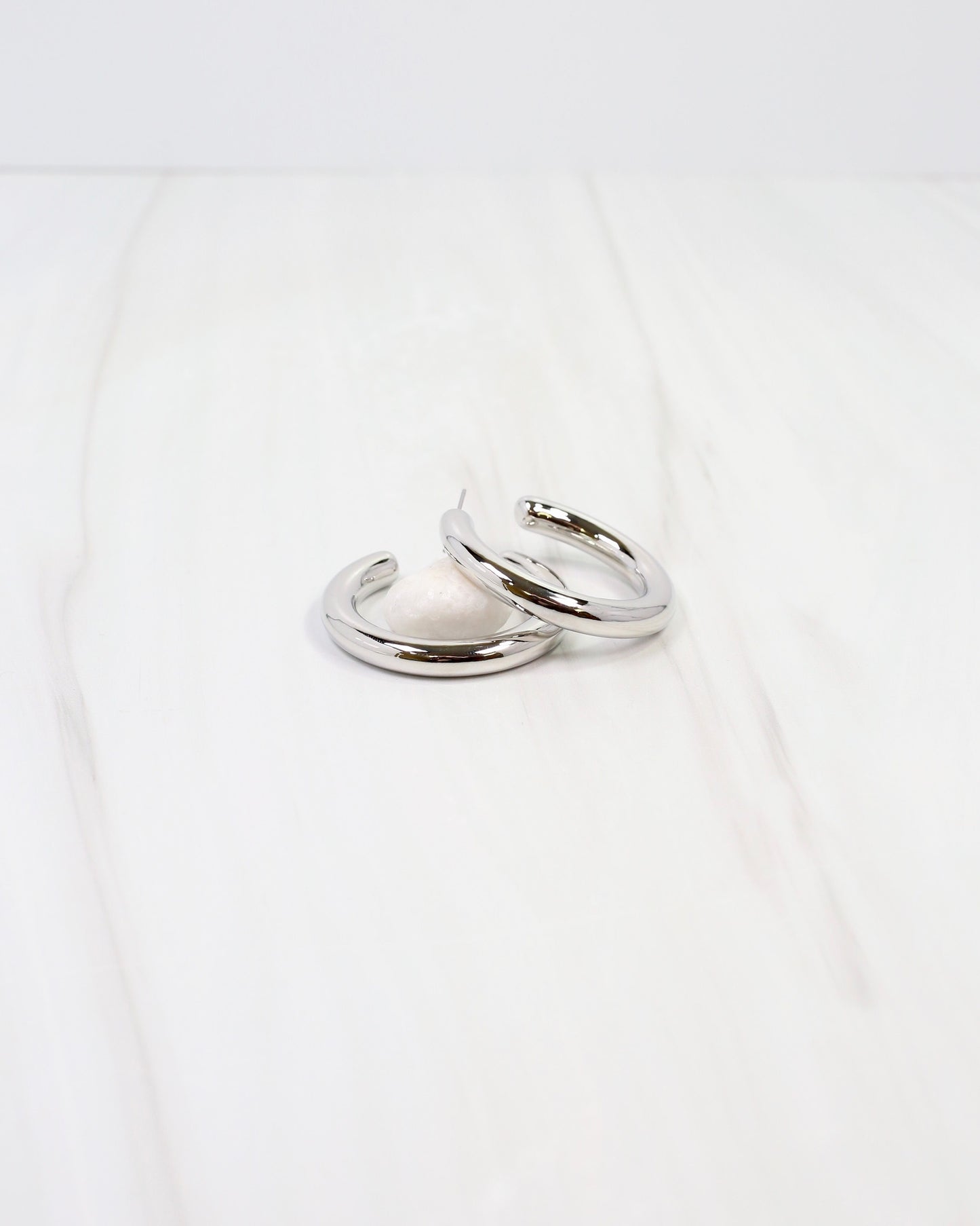 Alexandria Hoop Earring Silver