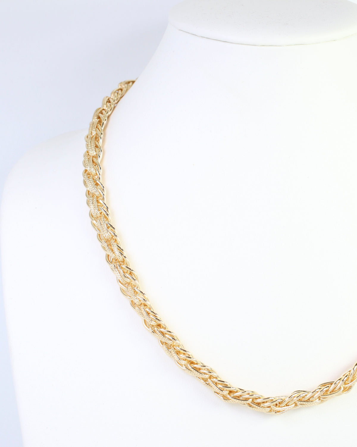 Lidia Rope Chain Necklace Gold