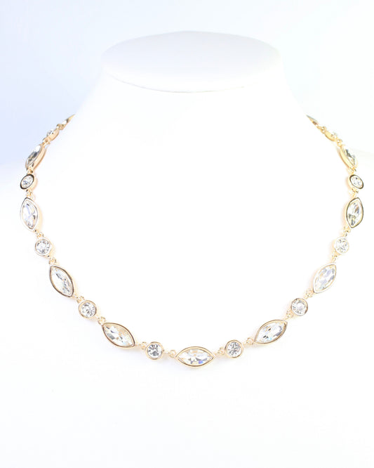 Harding Crystal Necklace Clear