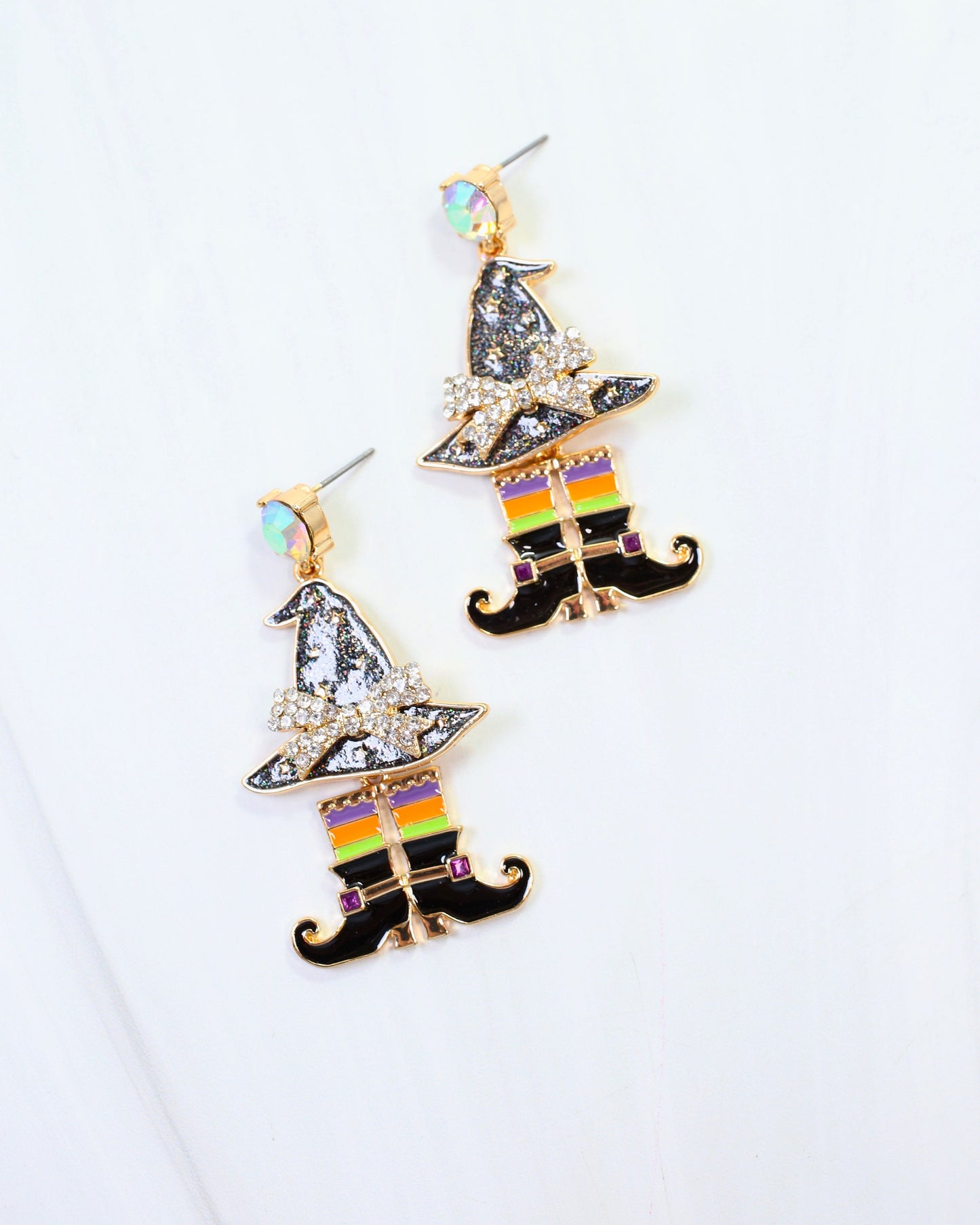 Head to Toe Halloween Earring Black