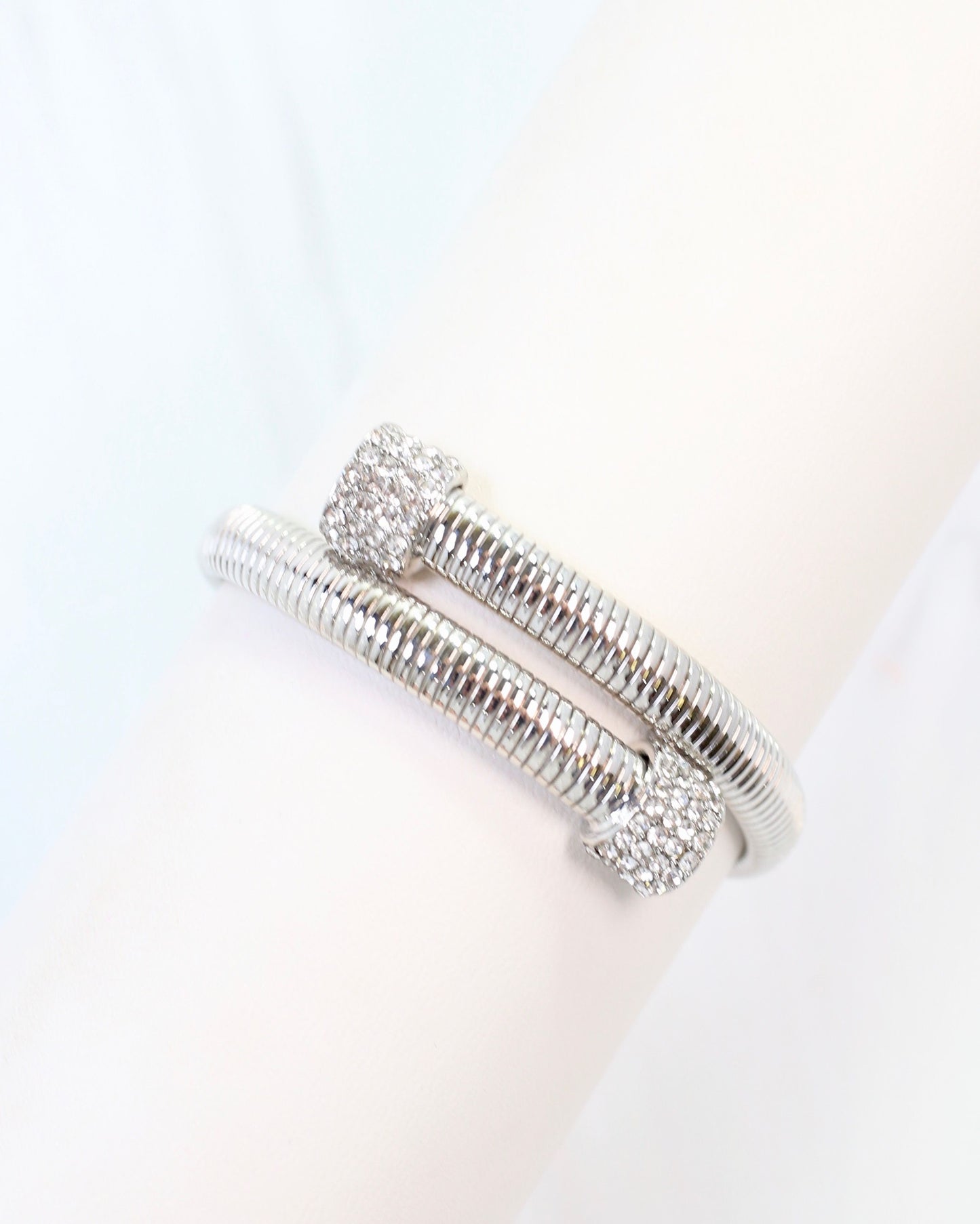 Carter Coil Bracelet Silver