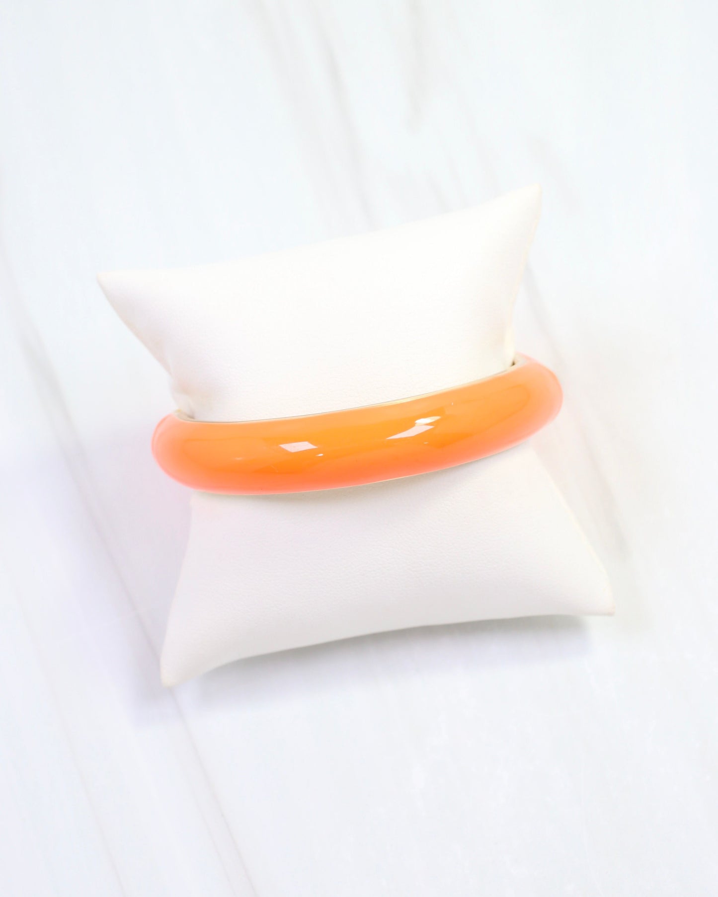 Jana Hinged Bangle Bracelet Orange