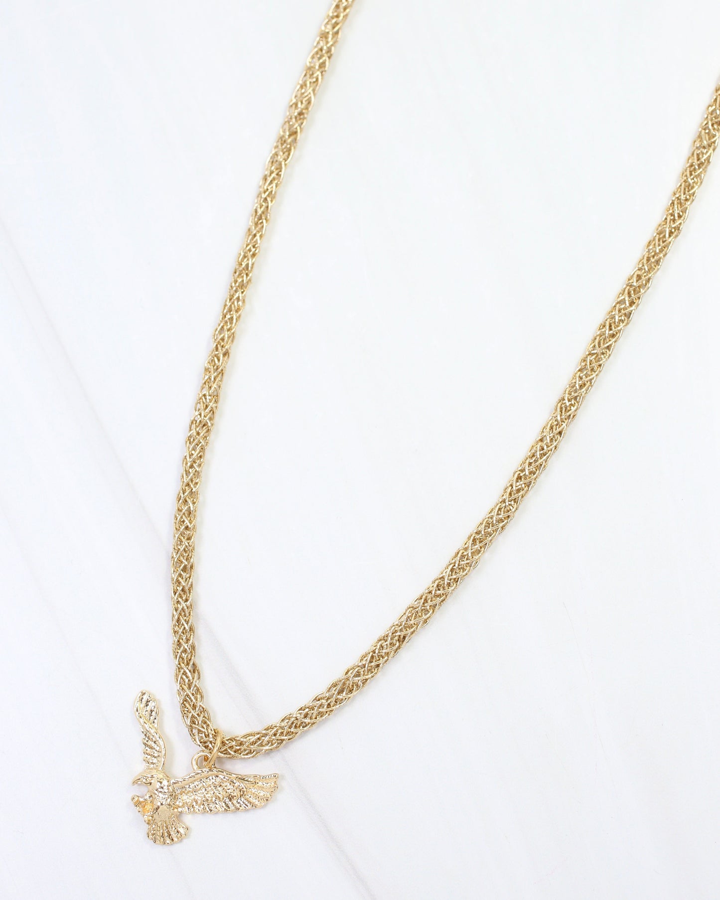 Corie Cord Necklace Eagle Gold