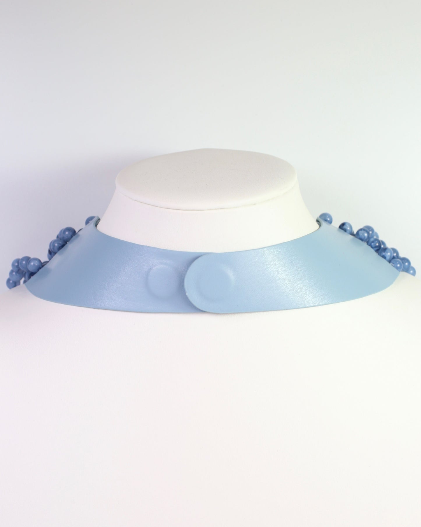 Kalin Beaded Layered Magnetic Necklace Blue