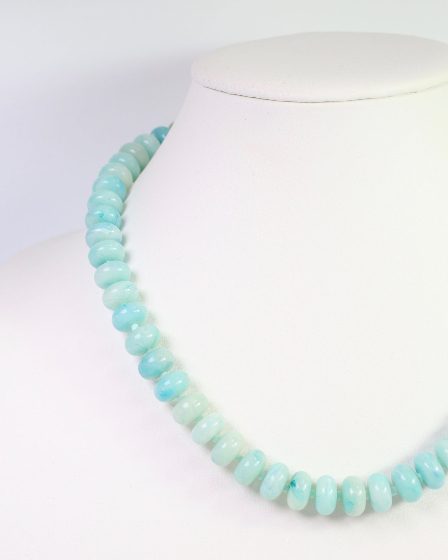 Reno Marble Beaded Necklace Mint