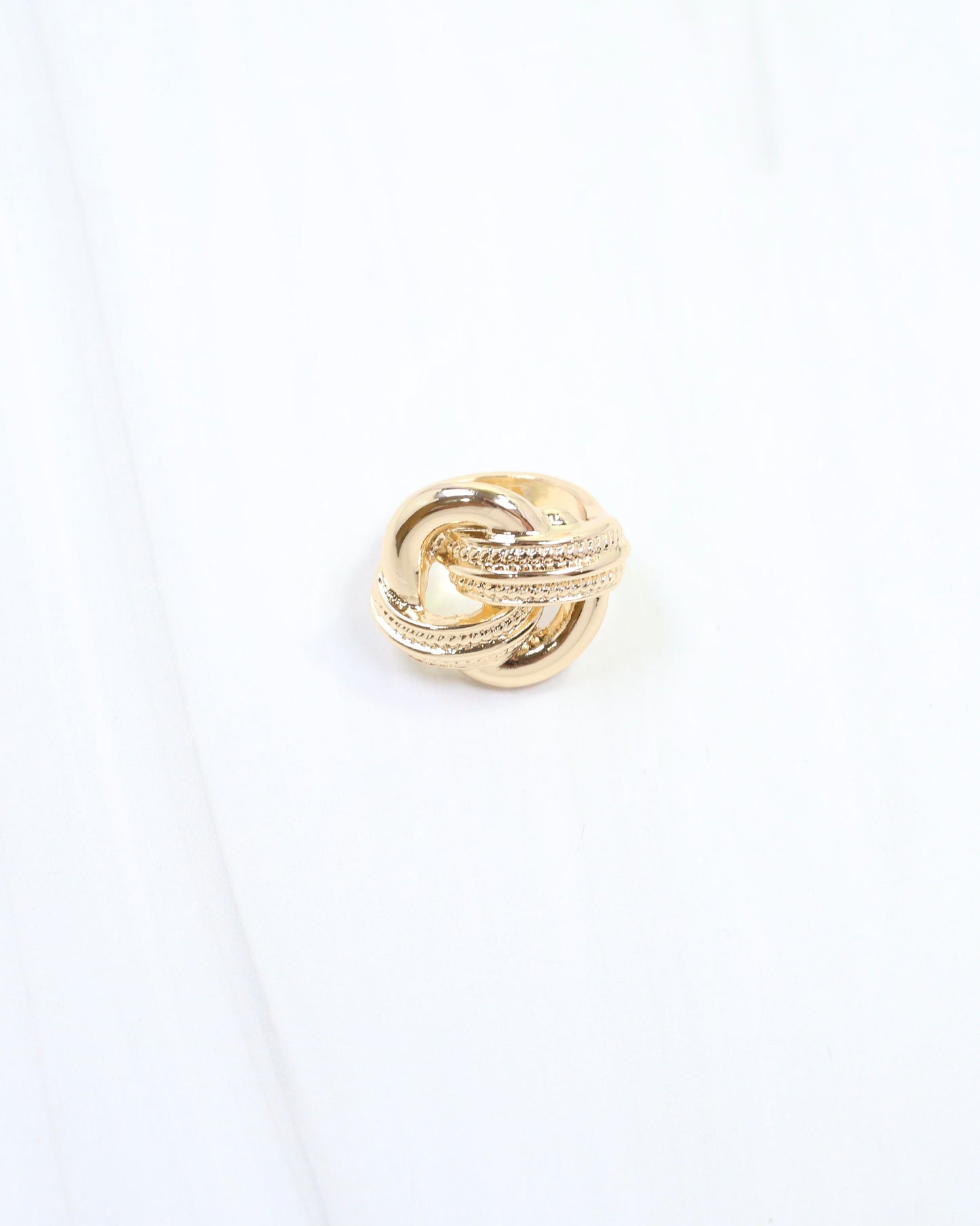 Luna Knot Scarf Slide Gold