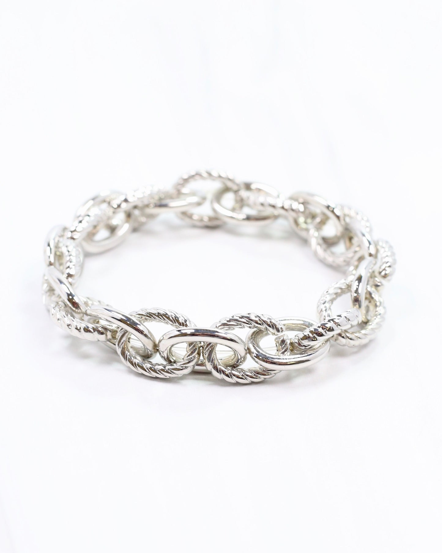 Morella Link Stretch Bracelet Silver