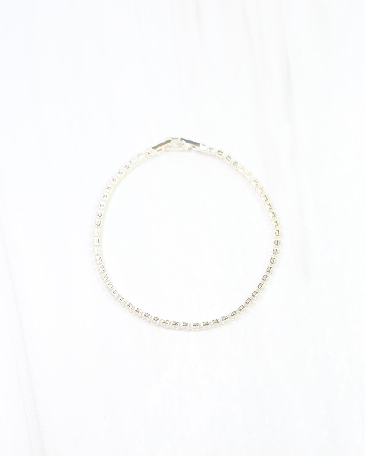 Luna Small CZ Tennis Bracelet WR Silver