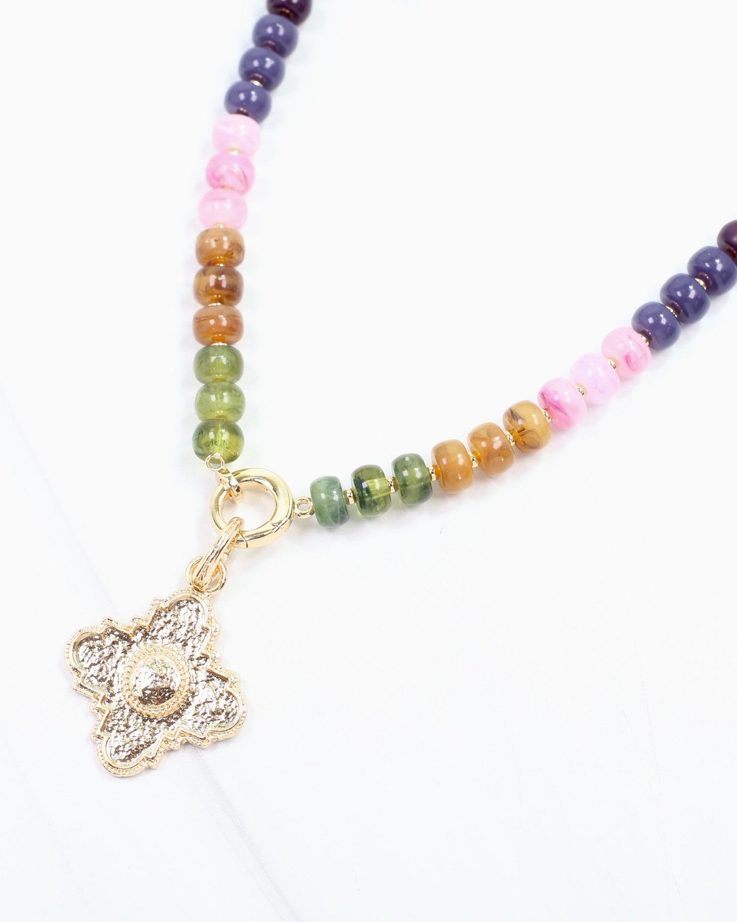 Paloma Mini Cross Charm Gold