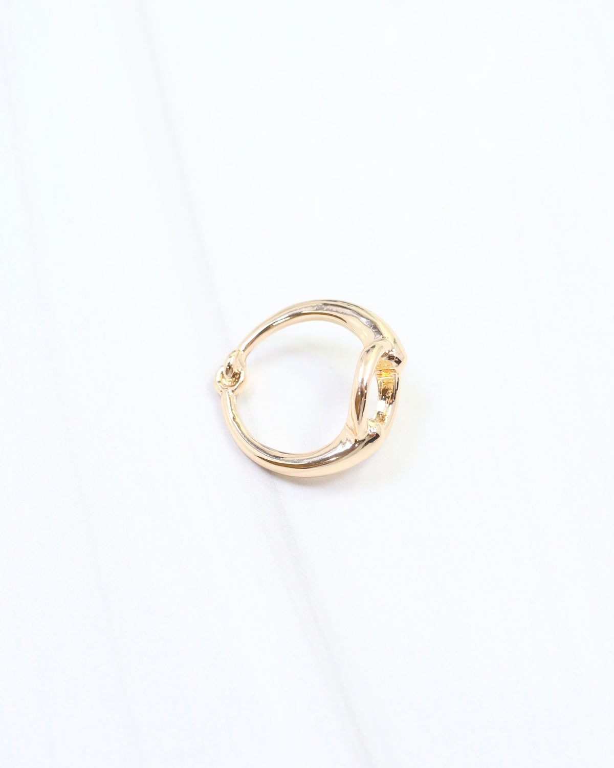Rilynn Open Circle Scarf Ring Gold